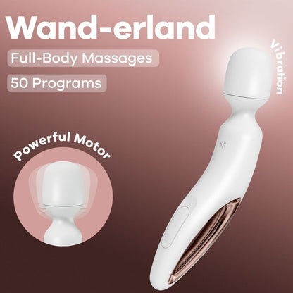 SATISFYER WAND ERLAND MASSAGEADOR VIBRAToRIO BRANCO