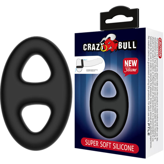 CRAZY BULL ANEL DE SILICONE OVAL DUPLO