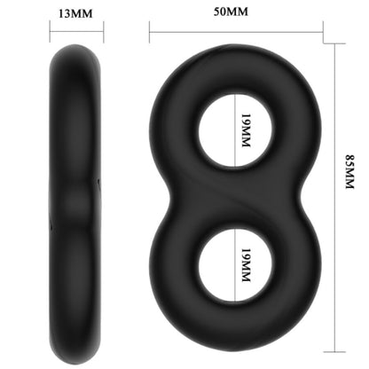 CRAZY BULL ANEL DE SILICONE DUPLO INFINITO