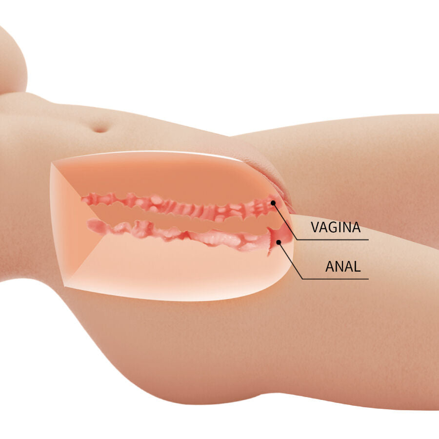 CRAZY BULL TIFFANY TORSO FEMININO REALISTA VAGINA E ANAL 55 KG