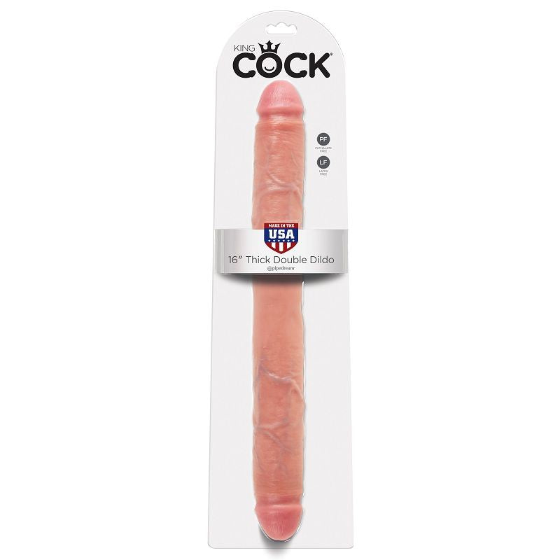 KING COCK THICK DOUBLE DILDO CARNE 406 CM