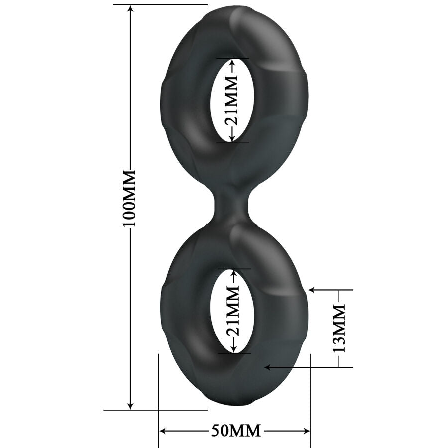 CRAZY BULL ANEL DUPLO DE SILICONE RADWAN MODELO 19