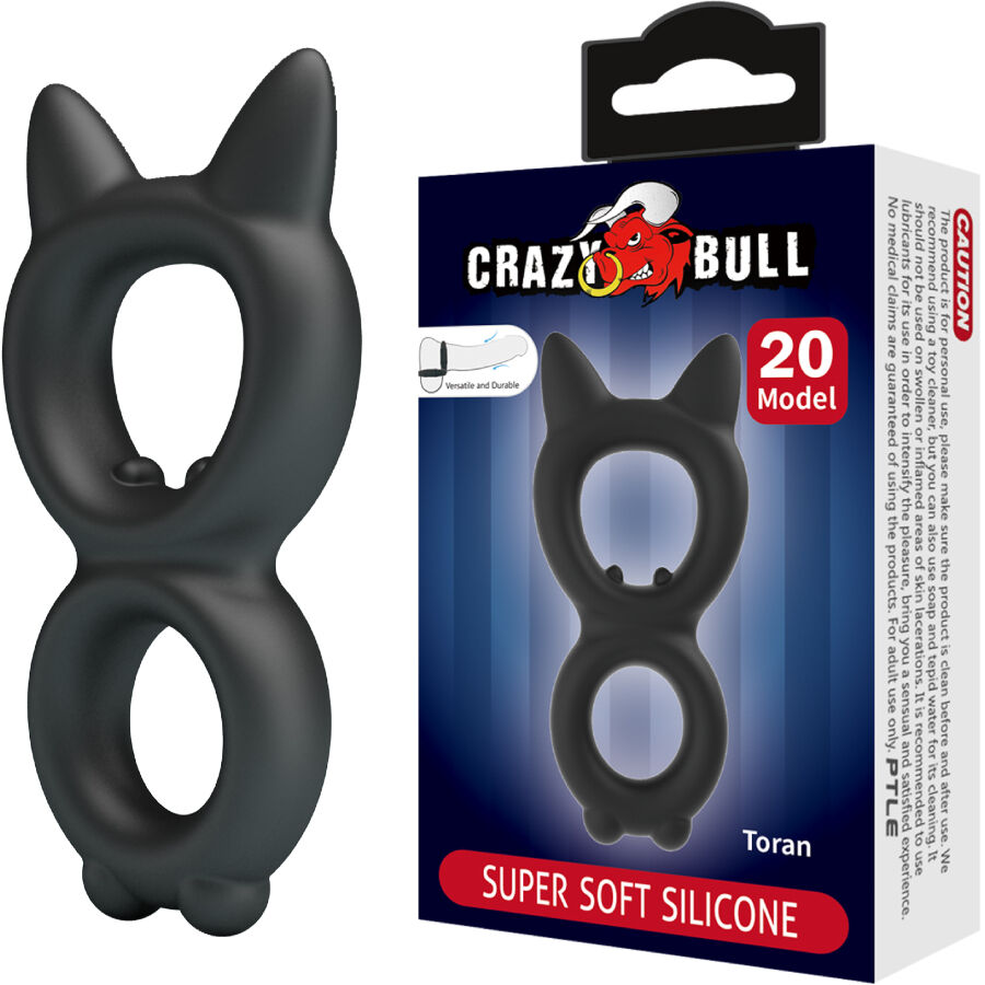 CRAZY BULL ANEL DUPLO DE SILICONE TORAN MODELO 20