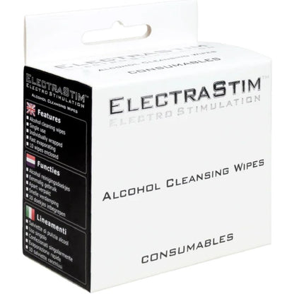 ELECTRASTIM LENyOS DE LIMPEZA COM aLCOOL 10 UNIDADES