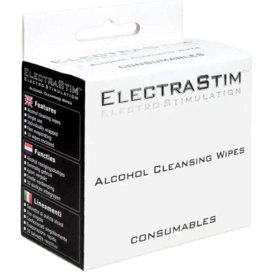 ELECTRASTIM LENyOS DE LIMPEZA COM aLCOOL 10 UNIDADES