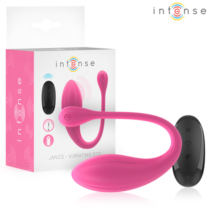 INTENSE VIBRADOR JANICE U DUPLA ESTIMULAyaO 10 VIBRAyoES ROSA CONTROLE REMOTO