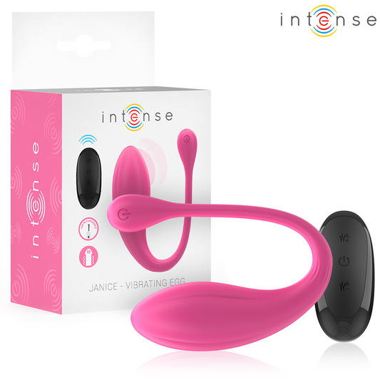 INTENSE VIBRADOR JANICE U DUPLA ESTIMULAyaO 10 VIBRAyoES ROSA CONTROLE REMOTO