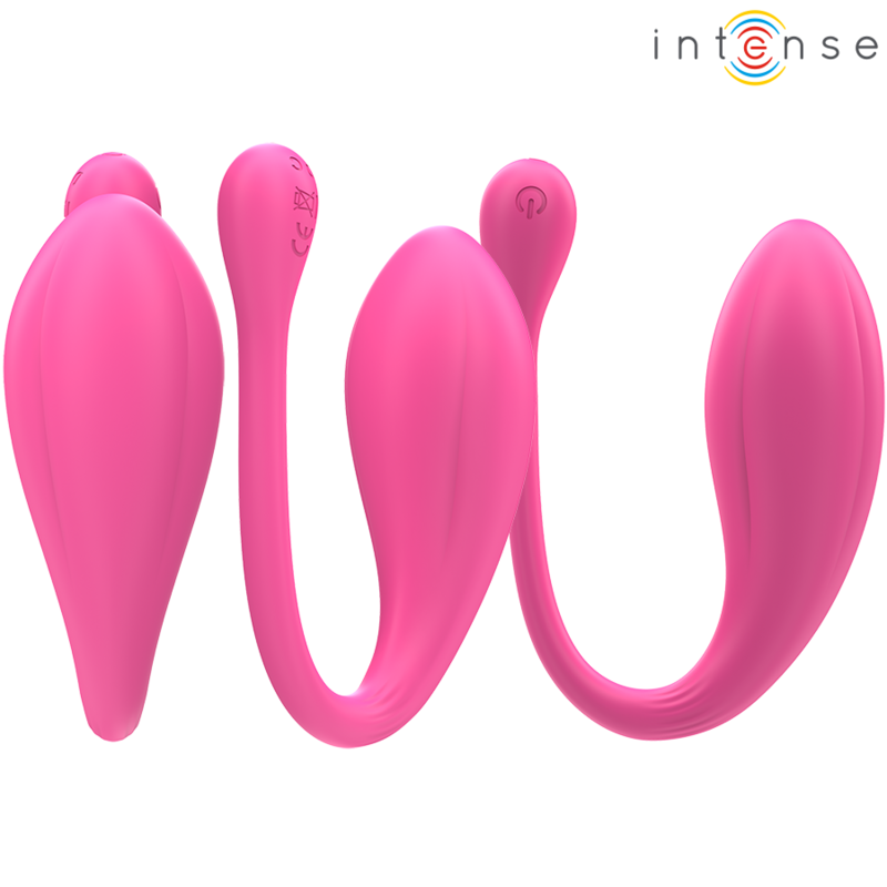 INTENSE VIBRADOR JANICE U DUPLA ESTIMULAyaO 10 VIBRAyoES ROSA CONTROLE REMOTO