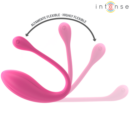INTENSE VIBRADOR JANICE U DUPLA ESTIMULAyaO 10 VIBRAyoES ROSA CONTROLE REMOTO