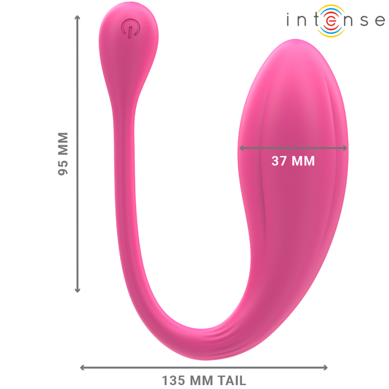 INTENSE VIBRADOR JANICE U DUPLA ESTIMULAyaO 10 VIBRAyoES ROSA CONTROLE REMOTO