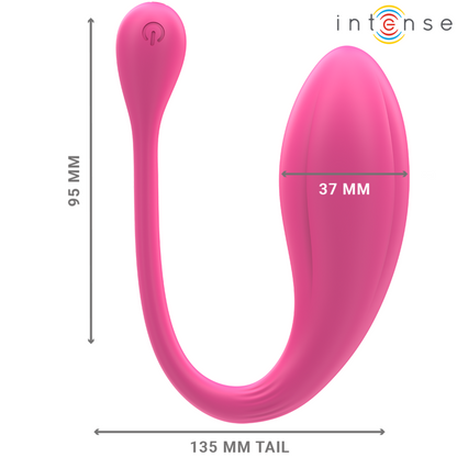 INTENSE VIBRADOR JANICE U DUPLA ESTIMULAyaO 10 VIBRAyoES ROSA CONTROLE REMOTO