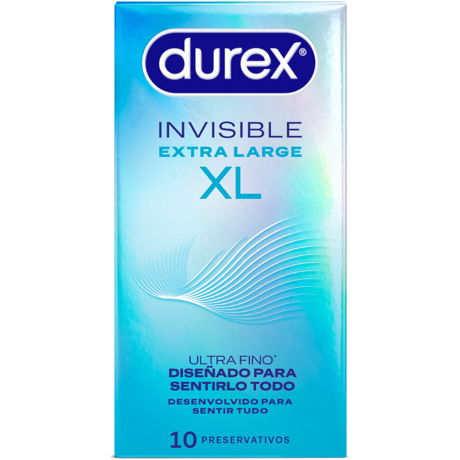 DUREX PRESERVATIVOS INVISiVEIS XL 10 UNIDADES