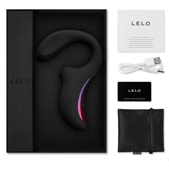 LELO ENIGMA MASSAGER DE ESTIMULAO DE DUPLA SUCO PRETO