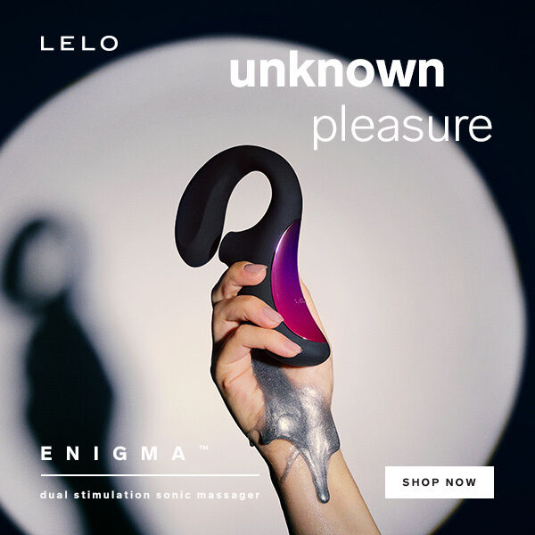 LELO ENIGMA MASSAGER DE ESTIMULAO DE DUPLA SUCO PRETO