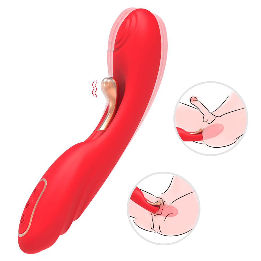 ARMONY VIBRADOR COM LiNGUA OSCILANTE VERMELHO