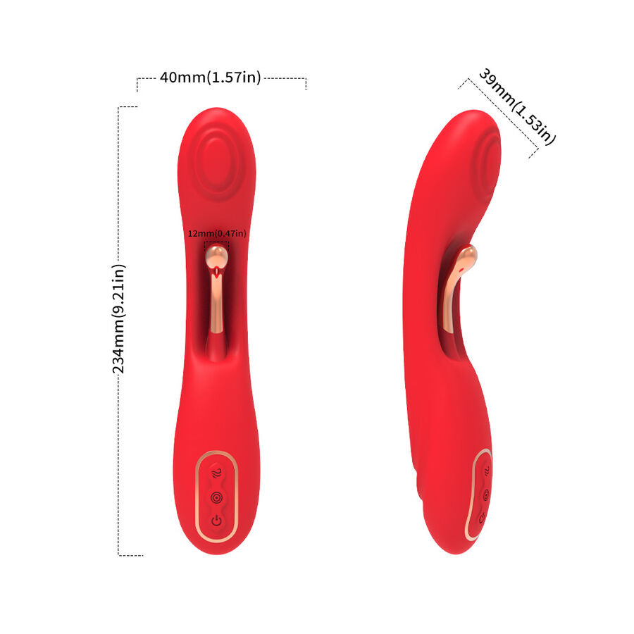 ARMONY VIBRADOR COM LiNGUA OSCILANTE VERMELHO