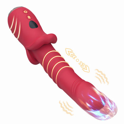 ARMONY POINT A ESTIMULANTE VIBRADOR DILDO VERMELHO