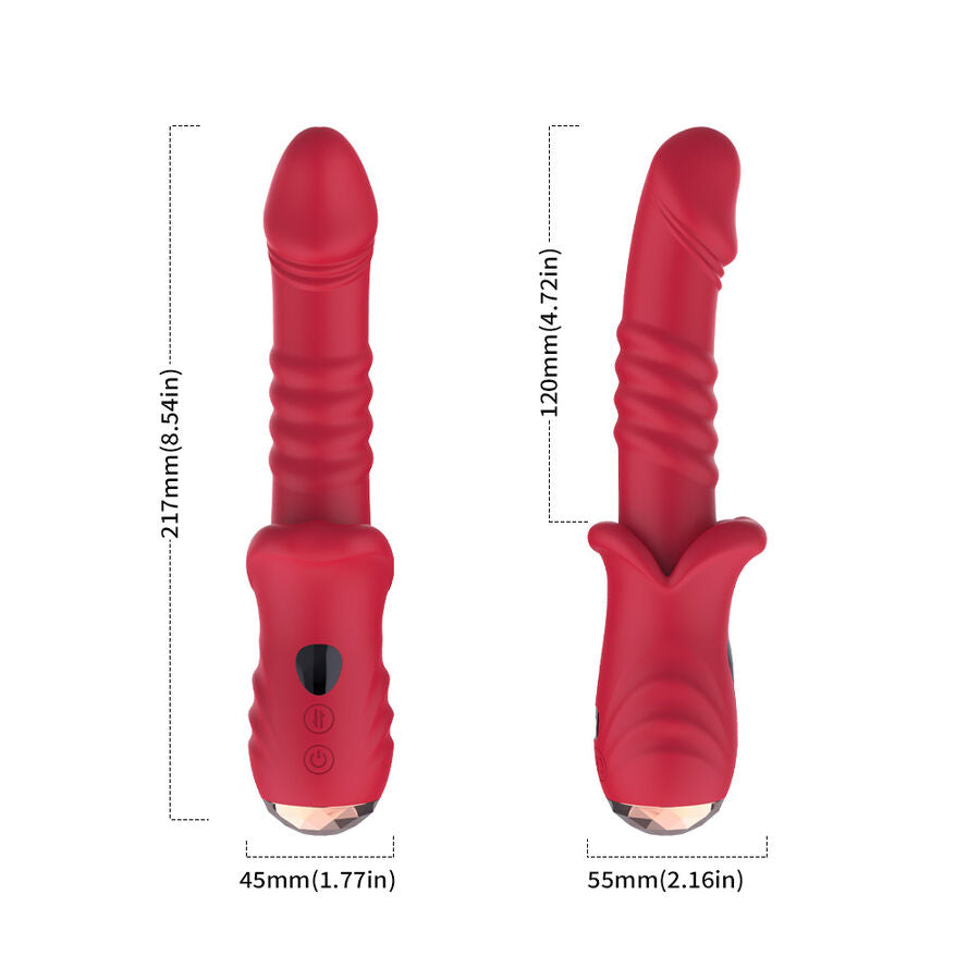 ARMONY POINT A ESTIMULANTE VIBRADOR DILDO VERMELHO