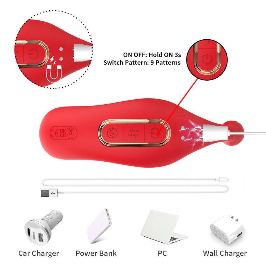 ARMONY VIBRADOR ANAL CALCINHA C E ESTIMULADOR DO PONTO G CONTROLE REMOTO VERMELHO