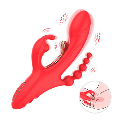 ARMONY ESTIMULADOR DE PONTO G E CLIToRIS VIBRADOR VERMELHO