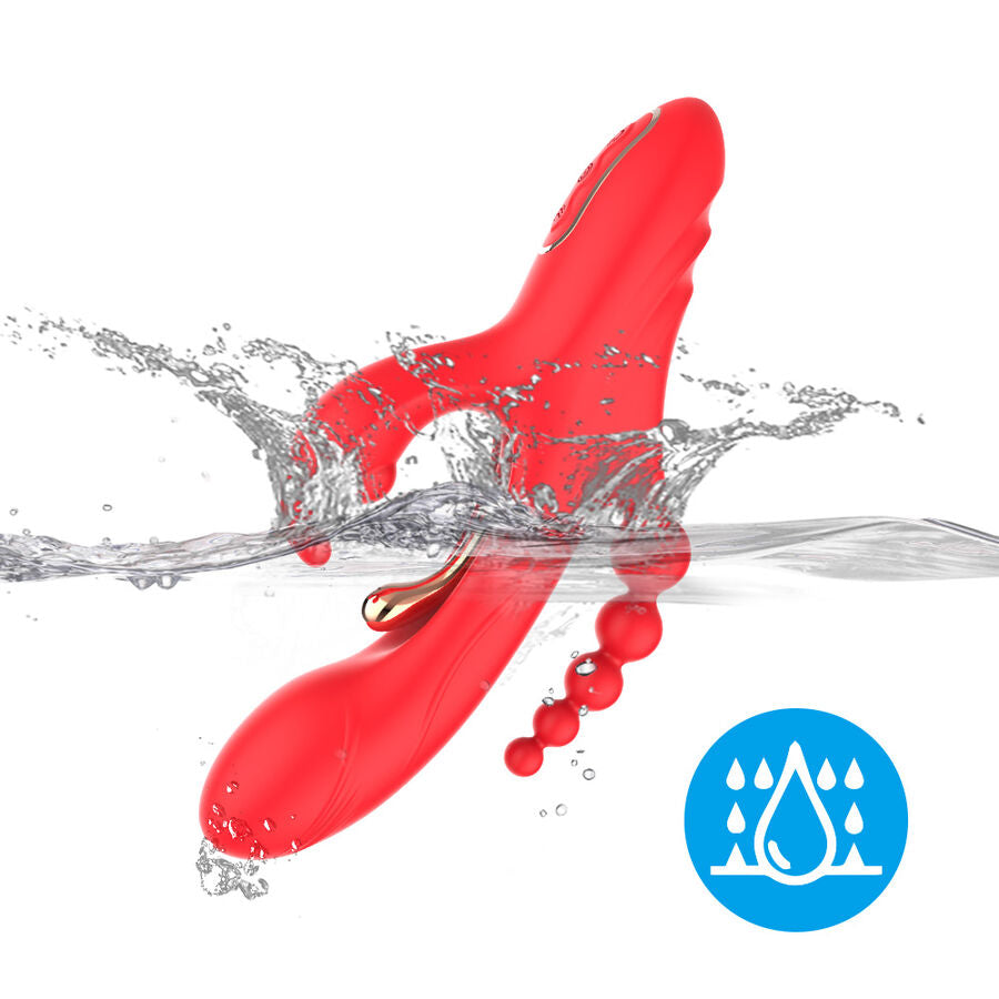 ARMONY ESTIMULADOR DE PONTO G E CLIToRIS VIBRADOR VERMELHO