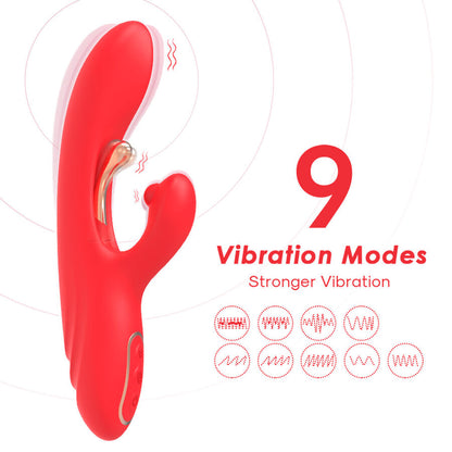 ARMONY VIBRADOR ESTIMULADOR DE PONTO G E CLIToRIS COM LiNGUA OSCILANTE VERMELHO