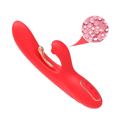 ARMONY VIBRADOR ESTIMULADOR DE PONTO G E CLIToRIS COM LiNGUA OSCILANTE VERMELHO