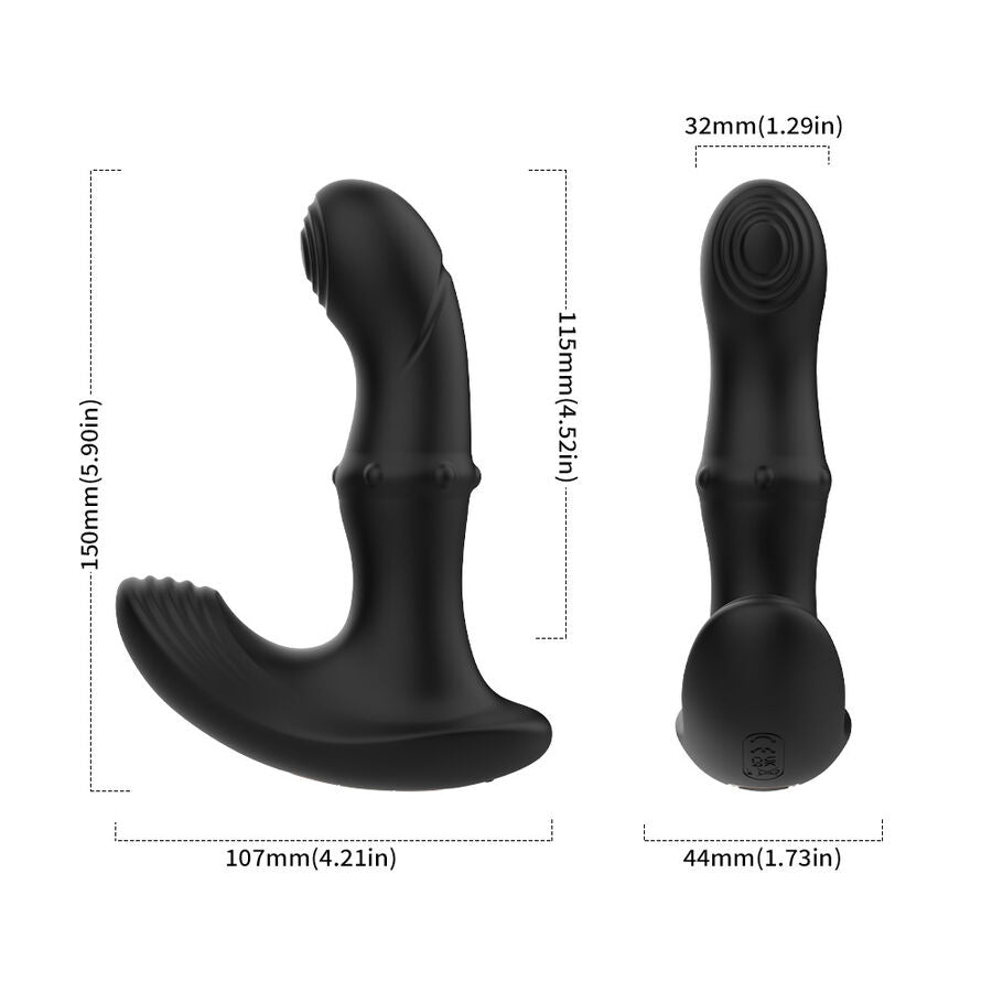 ARMONY VIBRADOR ANAL DE PRoSTATA CONTROLE REMOTO PRETO