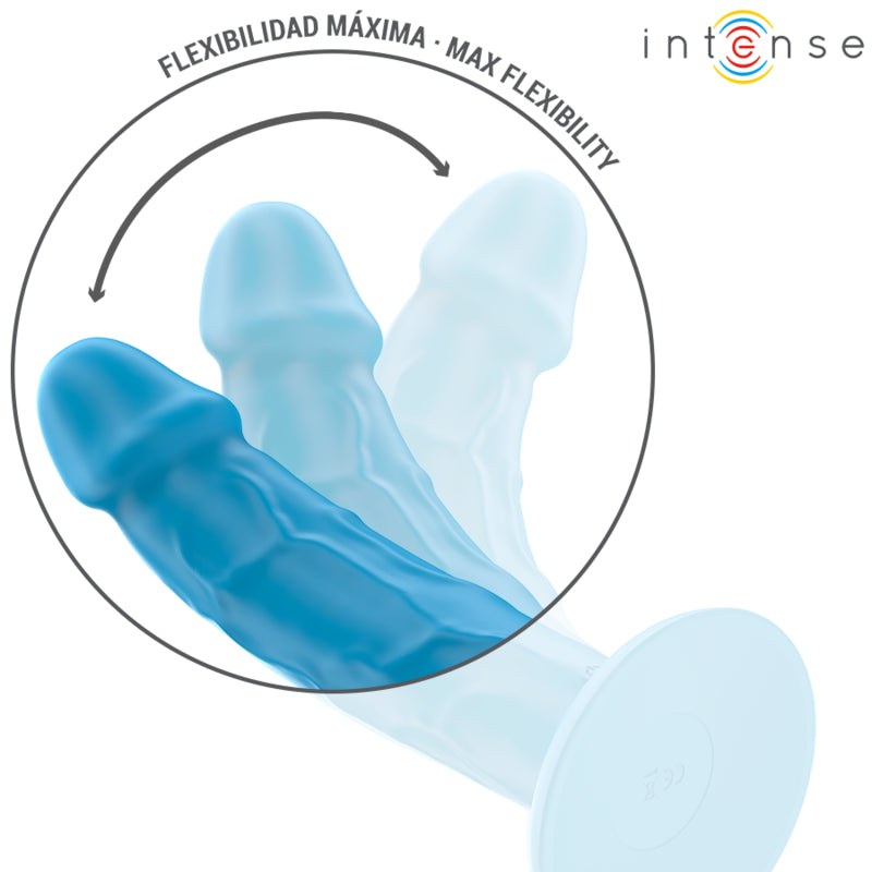INTENSE VIBRADOR REALiSTICO PHOEBE 10 VIBRAyoES CONTROLE REMOTO AZUL