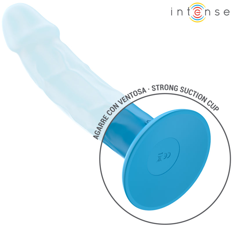 INTENSE VIBRADOR REALiSTICO PHOEBE 10 VIBRAyoES CONTROLE REMOTO AZUL