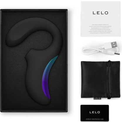 LELO ENIGMA WAVE MASSAGEADOR DE TRIPLA VIBRAyaO PRETO