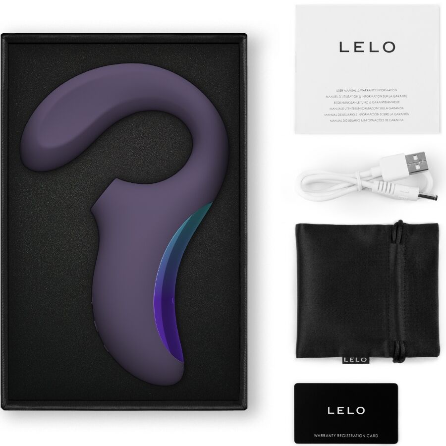 LELO ENIGMA WAVE MASSAGEADOR DE TRIPLA VIBRAyaO CYBER ROXO
