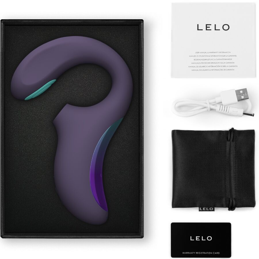 LELO ENIGMA DUPLO VIBRADOR SoNICO POINT G CYBER ROXO