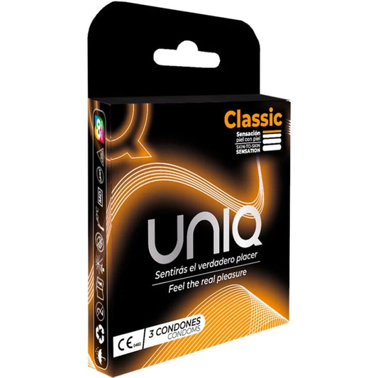 UNIQ CLASSIC SEM LaTEX PRESERVATIVOS 3 UNIDADES