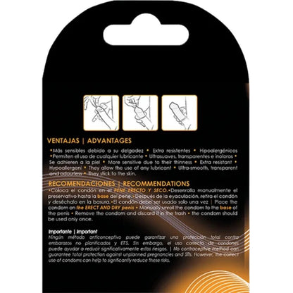 UNIQ CLASSIC SEM LaTEX PRESERVATIVOS 3 UNIDADES