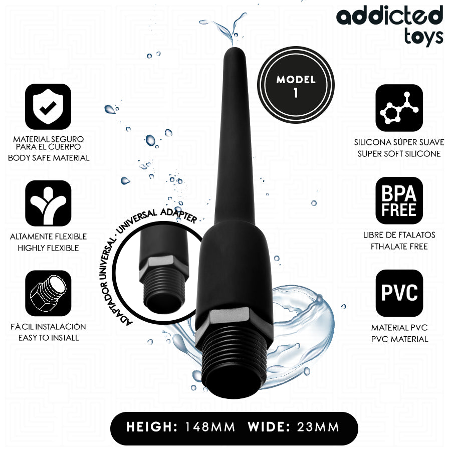 ADDICTED TOYS LIMPADOR ANAL COM ADAPTADOR UNIVERSAL MODELO 1