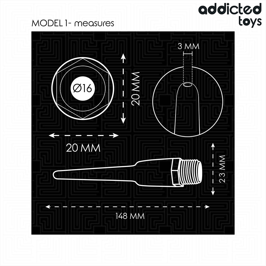 ADDICTED TOYS LIMPADOR ANAL COM ADAPTADOR UNIVERSAL MODELO 1
