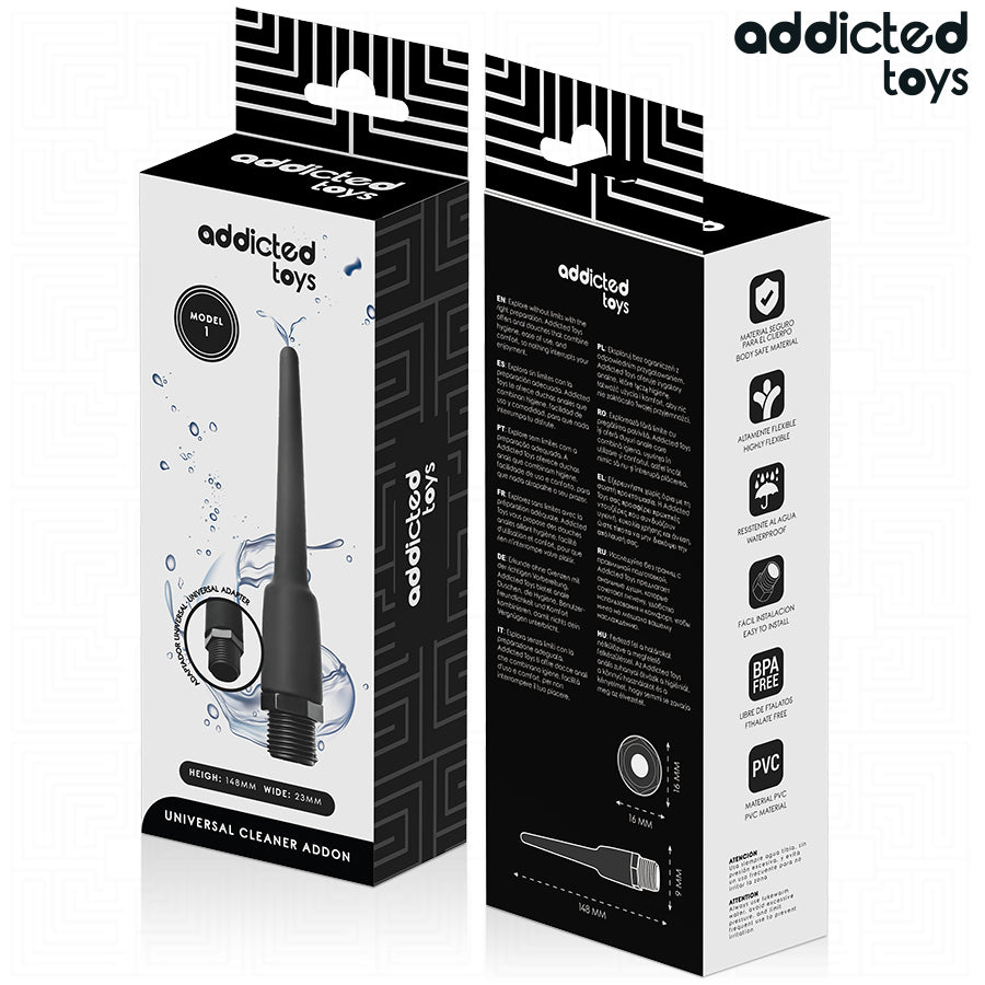 ADDICTED TOYS LIMPADOR ANAL COM ADAPTADOR UNIVERSAL MODELO 1