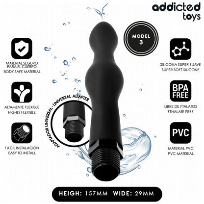 ADDICTED TOYS LIMPADOR ANAL COM ADAPTADOR UNIVERSAL MODELO 3