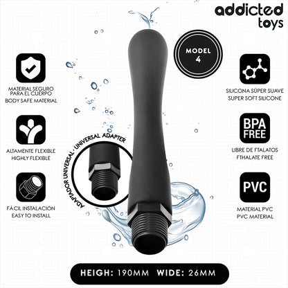 ADDICTED TOYS LIMPADOR ANAL COM ADAPTADOR UNIVERSAL MODELO 4