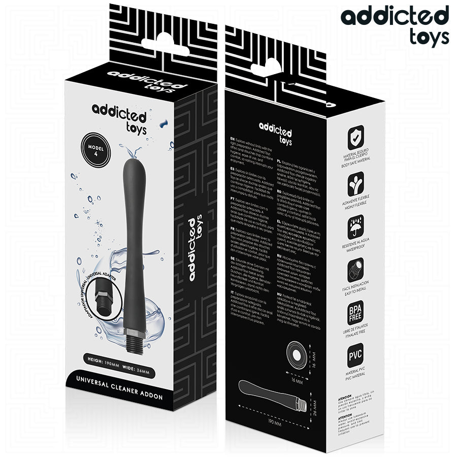 ADDICTED TOYS LIMPADOR ANAL COM ADAPTADOR UNIVERSAL MODELO 4