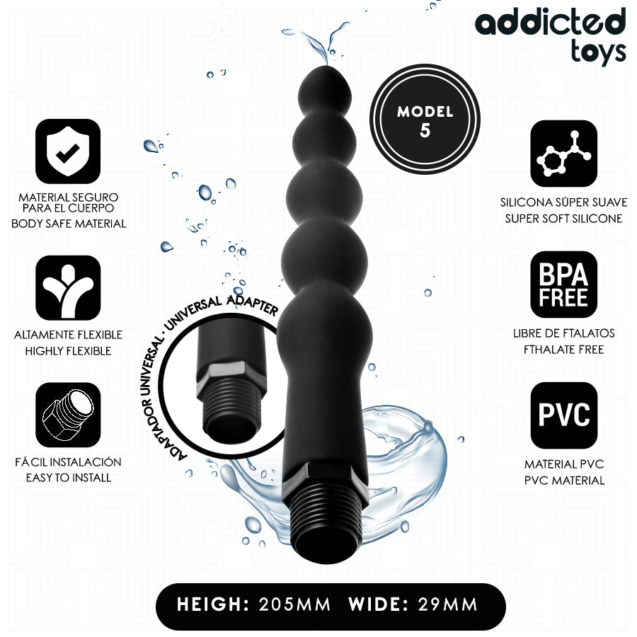 ADDICTED TOYS LIMPADOR ANAL COM ADAPTADOR UNIVERSAL MODELO 5