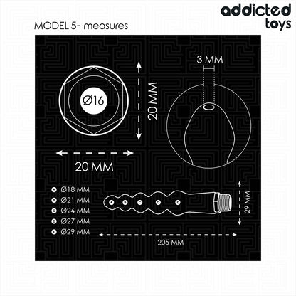 ADDICTED TOYS LIMPADOR ANAL COM ADAPTADOR UNIVERSAL MODELO 5