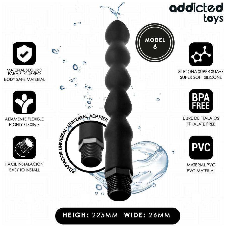 ADDICTED TOYS LIMPADOR ANAL COM ADAPTADOR UNIVERSAL MODELO 6