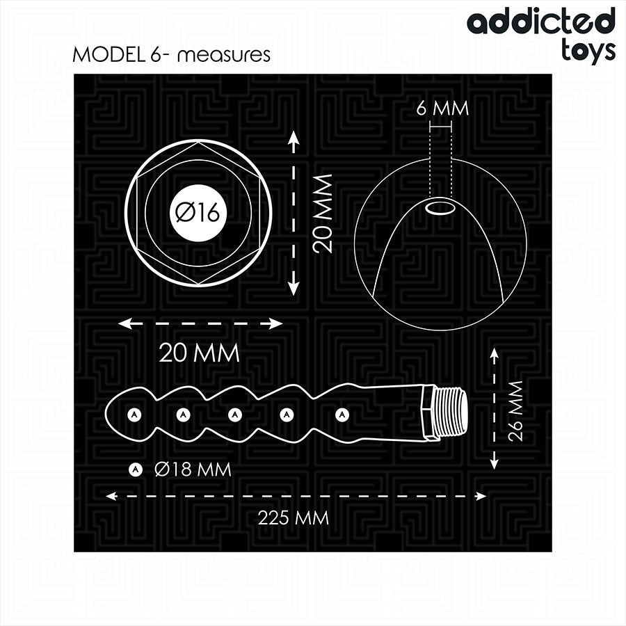 ADDICTED TOYS LIMPADOR ANAL COM ADAPTADOR UNIVERSAL MODELO 6