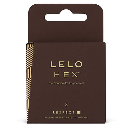LELO HEX CONDOMS RESPECT XL 3 PACK