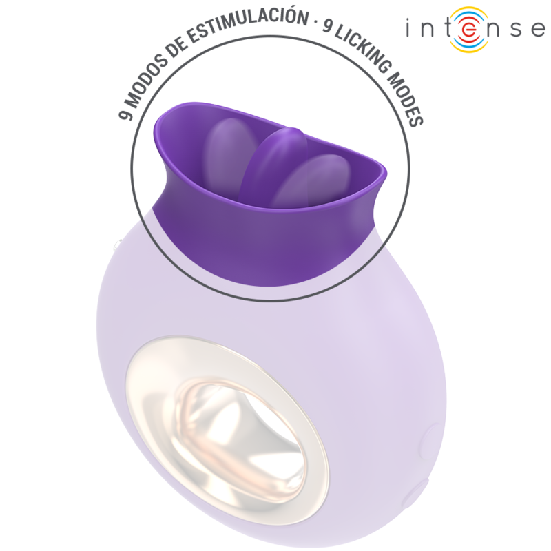INTENSE ESTIMULADOR DE CLIToRIS TULI 9 VIBRAyoES E 9 OSCILAyoES ROXO