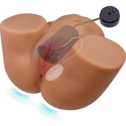 CRAZY BULL GERIANN VIBRADOR DE BULL FEMININO REALISTA E SUCyaO COM SOM 55 KG