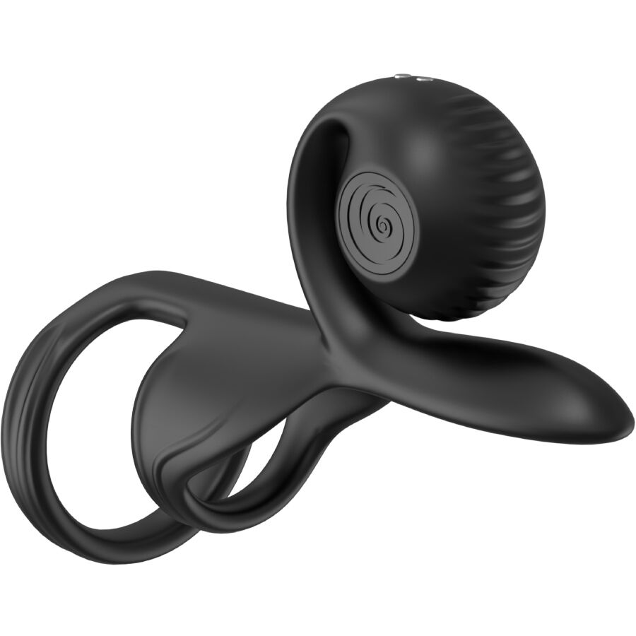 SNAIL VIBE JOVI COUPLES RING CONTROLE REMOTO PRETO