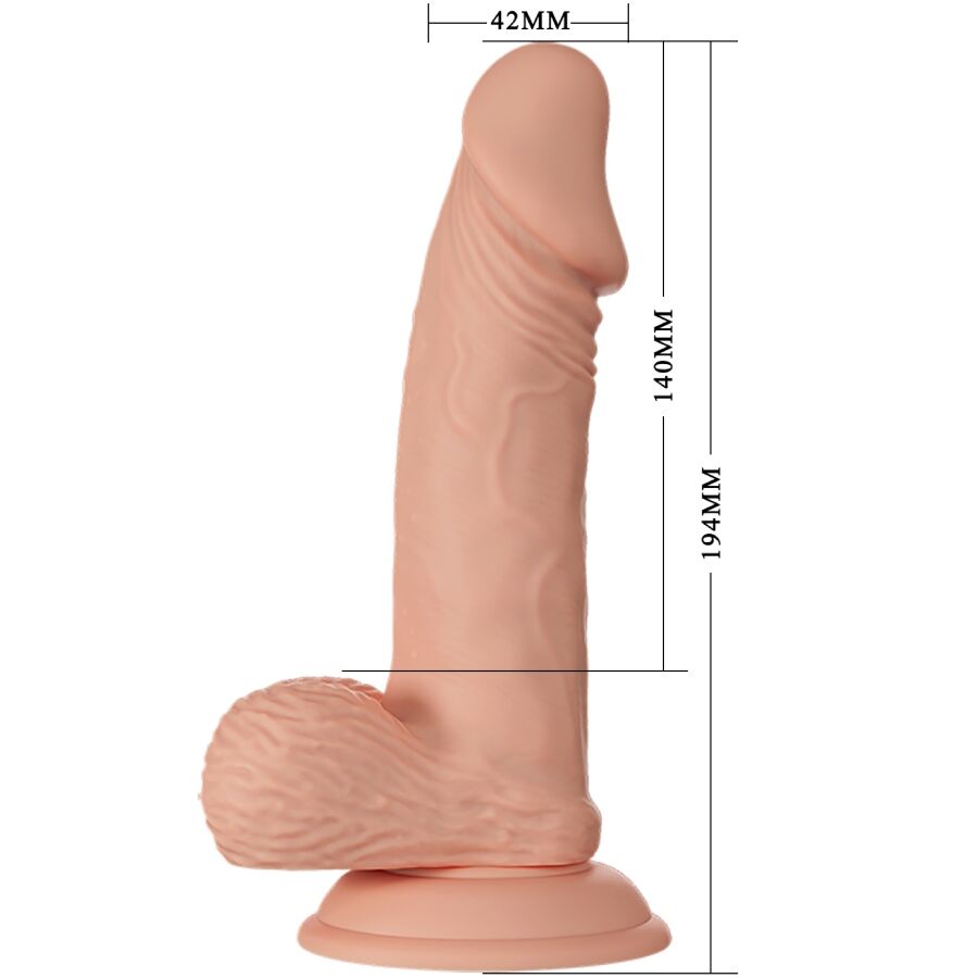 BAILE ENCONTRO LINDO ZEBULON DILDO FLEXiVEL REALISTA 194 CM NATURAL